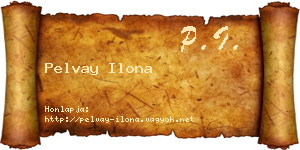 Pelvay Ilona névjegykártya